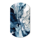 Blue Grey Ethereal Elixir I - Asymmetric Metal Wall Art