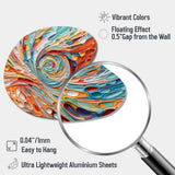 Spiral Symphony I - Asymmetric Metal Wall Art