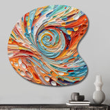 Spiral Symphony I - Asymmetric Metal Wall Art