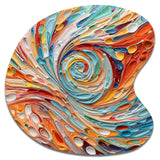 Spiral Symphony I - Asymmetric Metal Wall Art