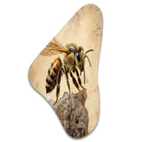 Floral Bee II - Asymmetric Metal Wall Art