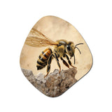 Floral Bee II - Asymmetric Metal Wall Art