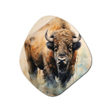 Buffalo Majesty - Asymmetric Metal Wall Art