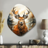 Deer Wonderers V - Asymmetric Metal Wall Art