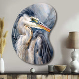 Heron Waterbird II - Asymmetric Metal Wall Art