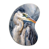 Heron Waterbird II - Asymmetric Metal Wall Art