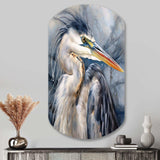 Heron Waterbird II - Asymmetric Metal Wall Art