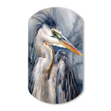 Heron Waterbird II - Asymmetric Metal Wall Art