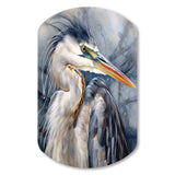 Heron Waterbird II - Asymmetric Metal Wall Art