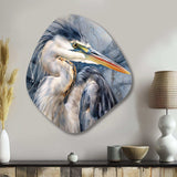 Heron Waterbird II - Asymmetric Metal Wall Art