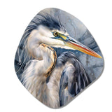 Heron Waterbird II - Asymmetric Metal Wall Art