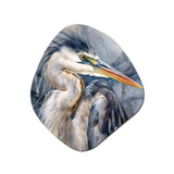 Heron Waterbird II - Asymmetric Metal Wall Art