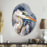 Heron Waterbird II - Asymmetric Metal Wall Art