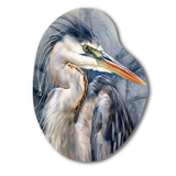 Heron Waterbird II - Asymmetric Metal Wall Art