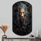 Majestic Lion II - Asymmetric Metal Wall Art