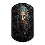 Majestic Lion II - Asymmetric Metal Wall Art