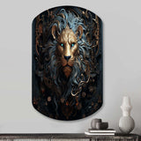 Majestic Lion II - Asymmetric Metal Wall Art