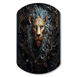 Majestic Lion II - Asymmetric Metal Wall Art