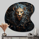 Majestic Lion II - Asymmetric Metal Wall Art