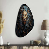 Majestic Lion II - Asymmetric Metal Wall Art