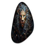 Majestic Lion II - Asymmetric Metal Wall Art