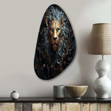 Majestic Lion II - Asymmetric Metal Wall Art