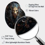 Majestic Lion II - Asymmetric Metal Wall Art