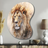 Fierce Lion III - Asymmetric Metal Wall Art