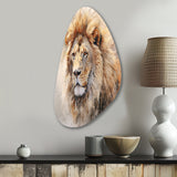 Fierce Lion III - Asymmetric Metal Wall Art