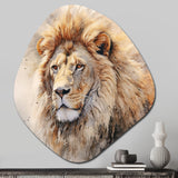 Fierce Lion III - Asymmetric Metal Wall Art