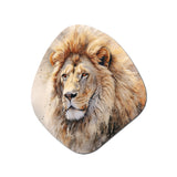 Fierce Lion III - Asymmetric Metal Wall Art