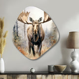 Moose Serenity II - Asymmetric Metal Wall Art