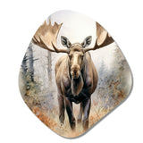 Moose Serenity II - Asymmetric Metal Wall Art