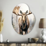 Moose Serenity II - Asymmetric Metal Wall Art