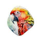 Tropical Parrot In Paradise II - Asymmetric Metal Wall Art