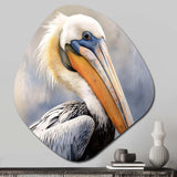 Majestic Pelican Seabird III - Asymmetric Metal Wall Art