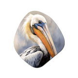 Majestic Pelican Seabird III - Asymmetric Metal Wall Art