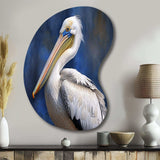 Majestic Pelican Seabird V - Asymmetric Metal Wall Art