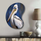 Majestic Pelican Seabird V - Asymmetric Metal Wall Art