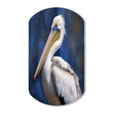 Majestic Pelican Seabird V - Asymmetric Metal Wall Art