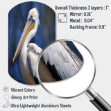 Majestic Pelican Seabird V - Asymmetric Metal Wall Art