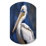 Majestic Pelican Seabird V - Asymmetric Metal Wall Art