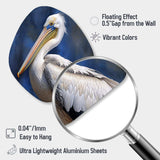 Majestic Pelican Seabird V - Asymmetric Metal Wall Art