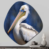 Majestic Pelican Seabird V - Asymmetric Metal Wall Art