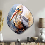 Majestic Pelican I - Asymmetric Metal Wall Art