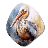 Majestic Pelican I - Asymmetric Metal Wall Art