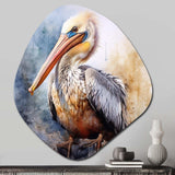 Majestic Pelican I - Asymmetric Metal Wall Art