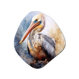 Majestic Pelican I - Asymmetric Metal Wall Art