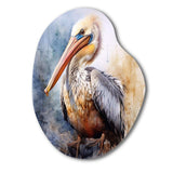 Majestic Pelican I - Asymmetric Metal Wall Art