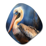 Majestic Pelican II - Asymmetric Metal Wall Art